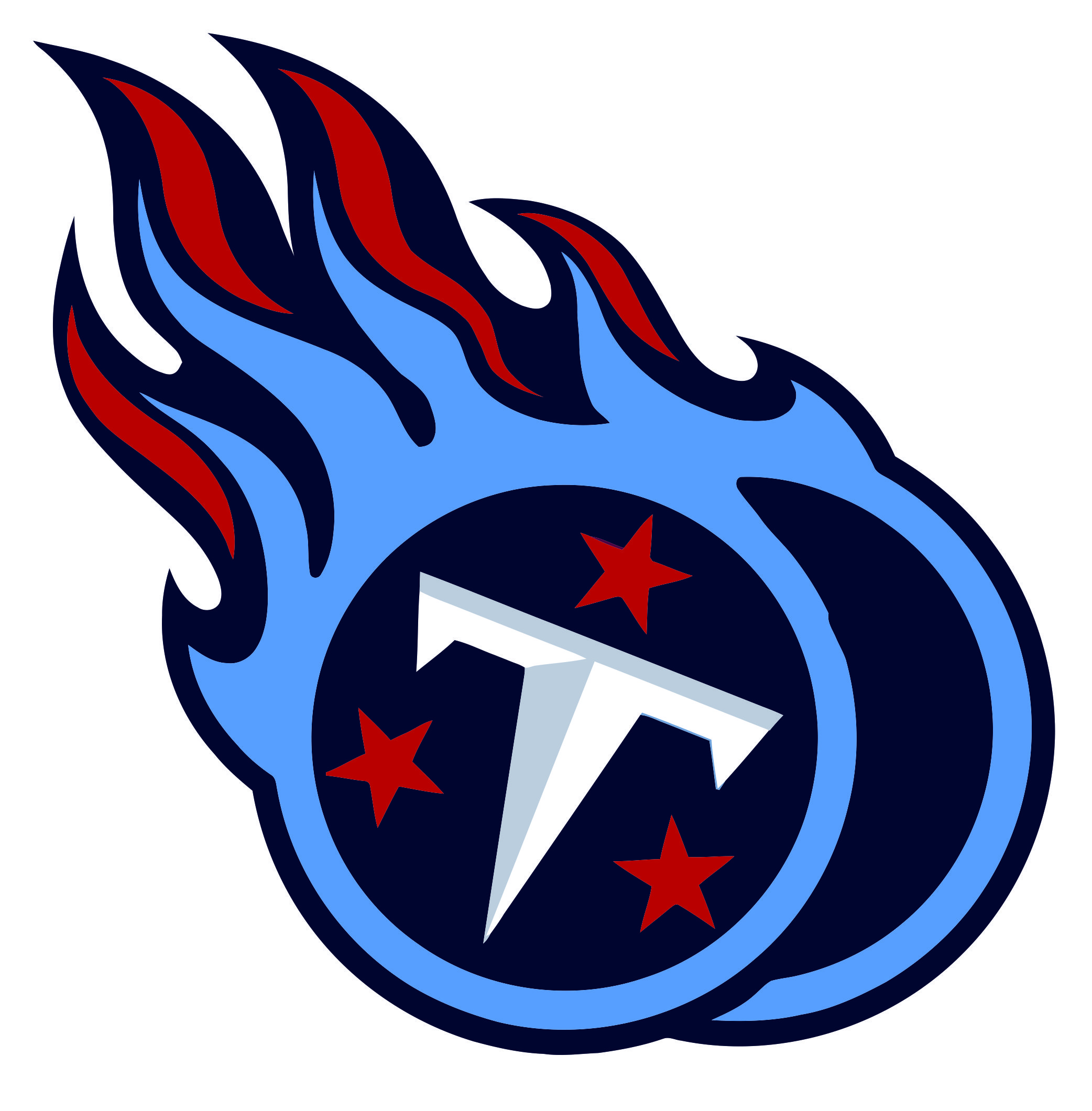 Tennessee Titans Butts Logo fabric transfer